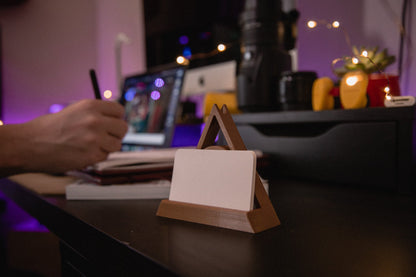 3D Printed Magical Triangle Business card holder -pen included - 3D Props Play