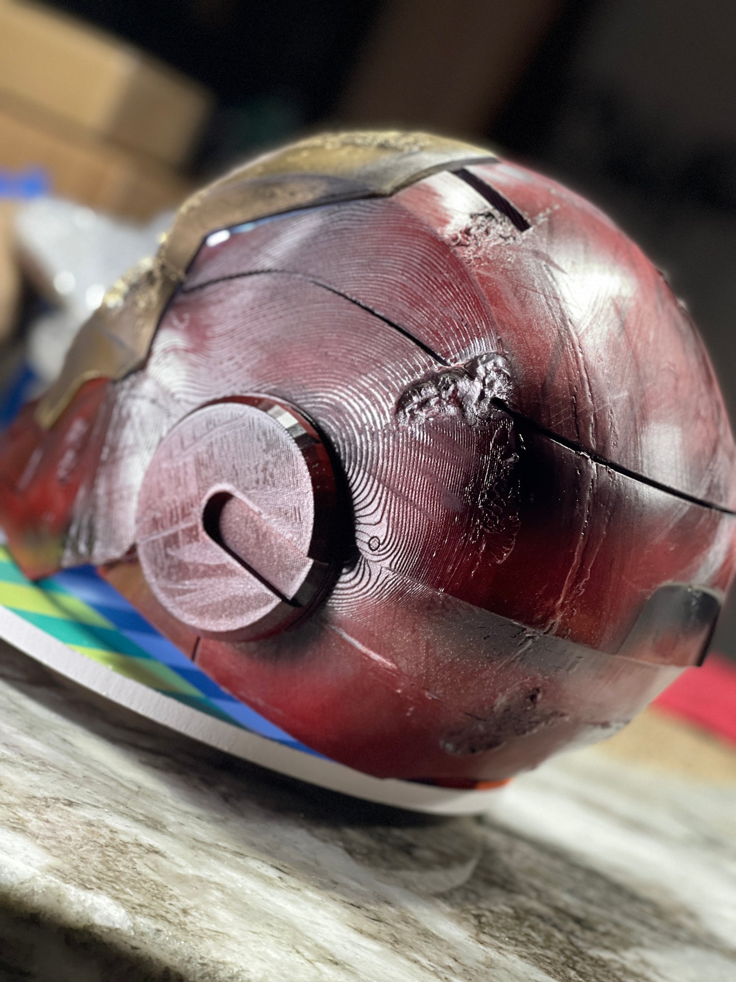 Custom Iron man Helmet Mkiii - prop - 3D Props Play